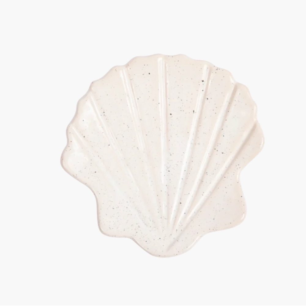 Beachly Sand Speckled Shell Tray